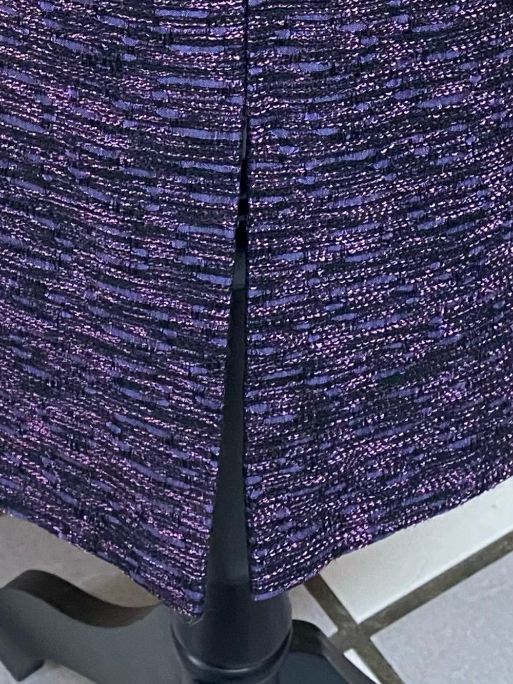 Lafayette 148 $268 New York Purple Heathered Knit Pencil Skirt NWT! - Picture 11 of 12
